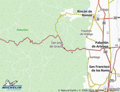 MICHELIN Sierra Fría map - ViaMichelin
