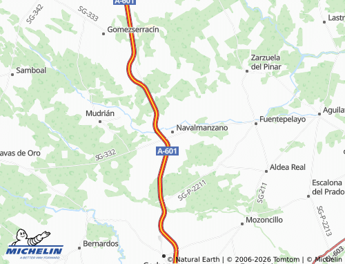 MICHELIN Navalmanzano map - ViaMichelin