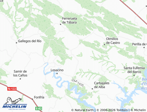 MICHELIN Losacio map - ViaMichelin