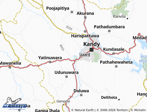 MICHELIN Kendakaduwa map - ViaMichelin