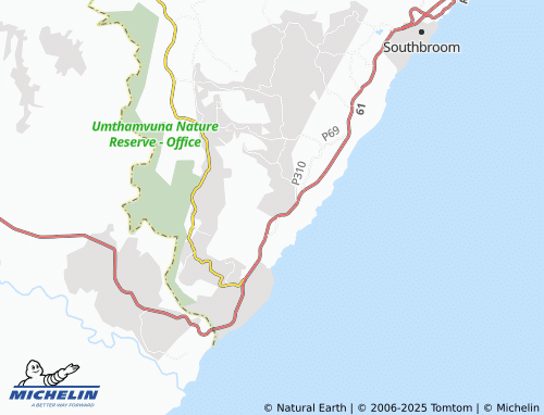 MICHELIN Nzimakwe map - ViaMichelin
