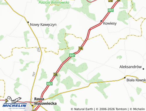 MICHELIN Babsk map - ViaMichelin