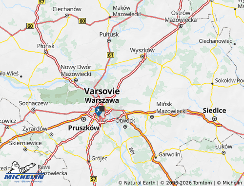 MICHELIN Wołomiński map - ViaMichelin