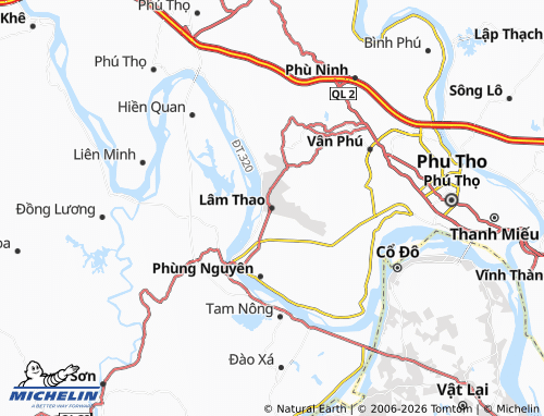 Mapa MICHELIN Lâm Thao - ViaMichelin