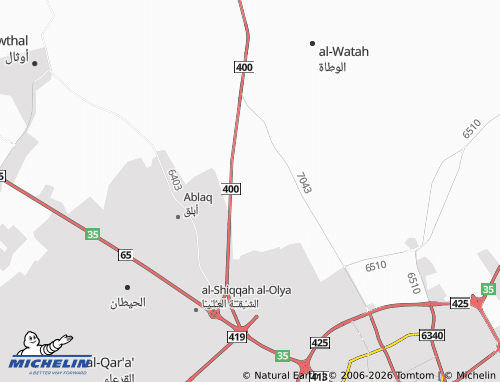 MICHELIN-Landkarte al-Ridwan - ViaMichelin