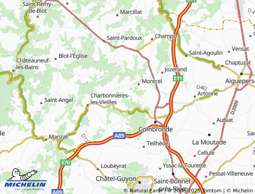 MICHELIN Laligier map - ViaMichelin