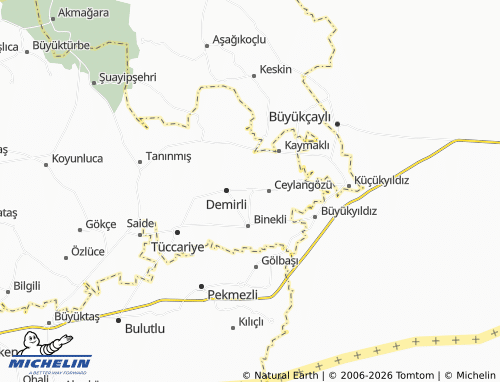 MICHELIN Yenice map - ViaMichelin