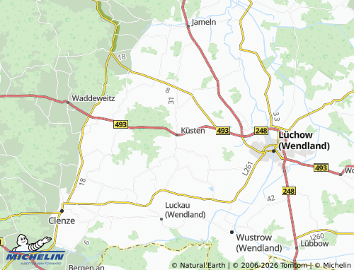 MICHELIN Küsten map - ViaMichelin