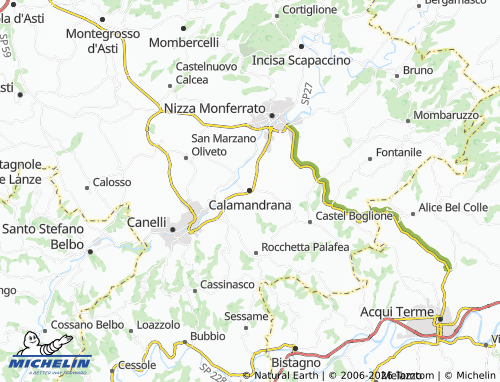 Mappa MICHELIN Calamandrana - ViaMichelin