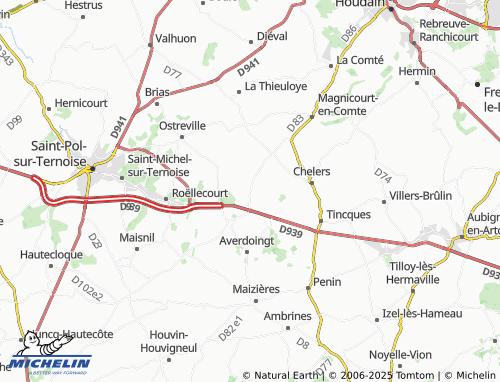 MICHELIN Bailleul-aux-Cornailles map - ViaMichelin