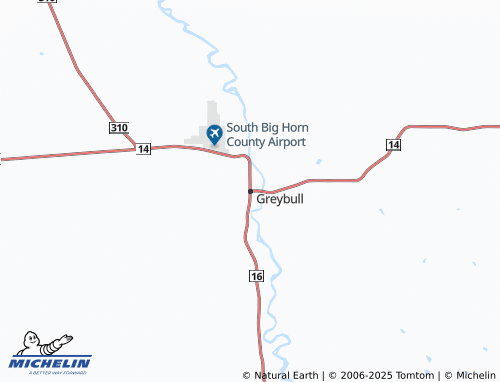 Kaart MICHELIN Greybull - ViaMichelin