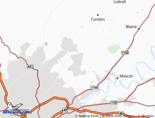 Mapa MICHELIN Ridgeview Heights - ViaMichelin