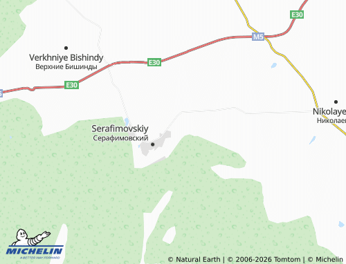 MICHELIN-Landkarte Serafimovka - ViaMichelin