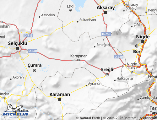 Mapa MICHELIN Karapınar - ViaMichelin