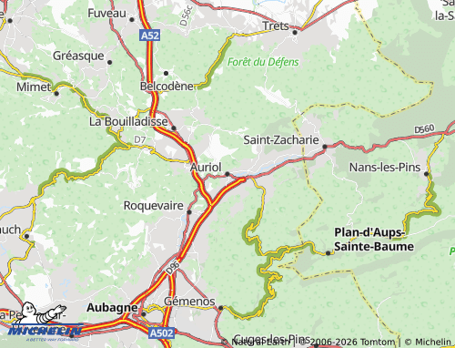 MICHELIN Auriol map - ViaMichelin