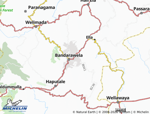 MICHELIN Thanthiriya map - ViaMichelin