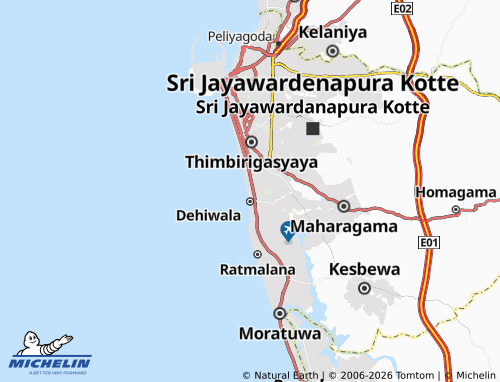 MICHELIN-Landkarte Dehiwala West - ViaMichelin