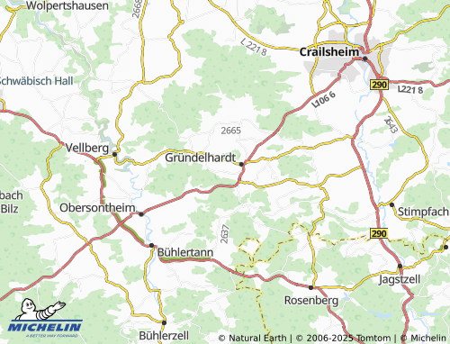 MICHELIN-Landkarte Brunzenberg - ViaMichelin