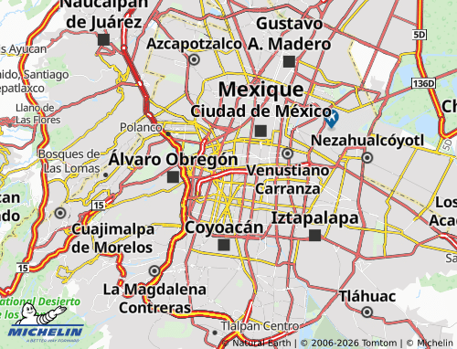 Mapa MICHELIN Benito Juárez - ViaMichelin