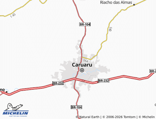 Mapa MICHELIN Nova Caruaru - ViaMichelin