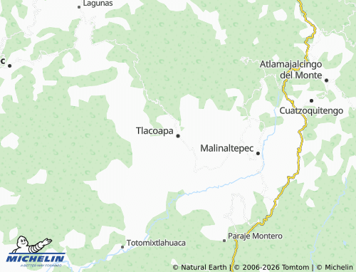 Mappa MICHELIN Tlacoapa - ViaMichelin