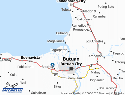 MICHELIN Lumbocan map - ViaMichelin