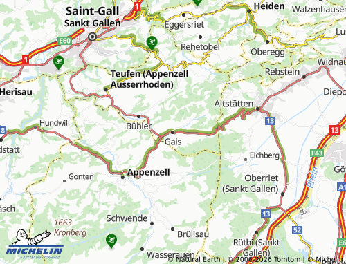 Mappa MICHELIN Gais - ViaMichelin