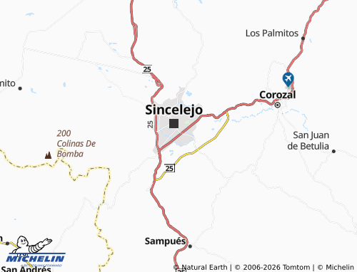 Mappa MICHELIN Santa Marta - ViaMichelin