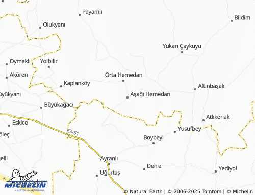 MICHELIN-Landkarte Aşağı Hemedan - ViaMichelin