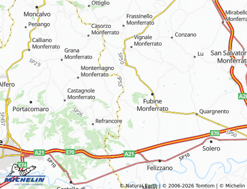 Mappa MICHELIN Franchini - ViaMichelin