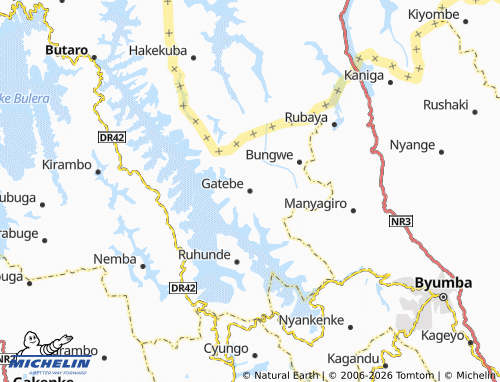 MICHELIN-Landkarte Gatebe - ViaMichelin