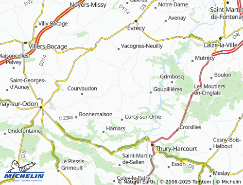 MICHELIN-Landkarte La Caine - ViaMichelin