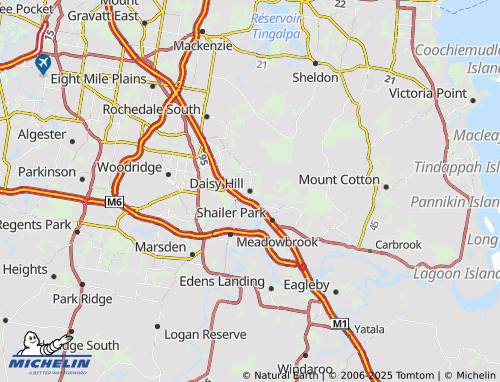 MICHELIN Daisy Hill map - ViaMichelin