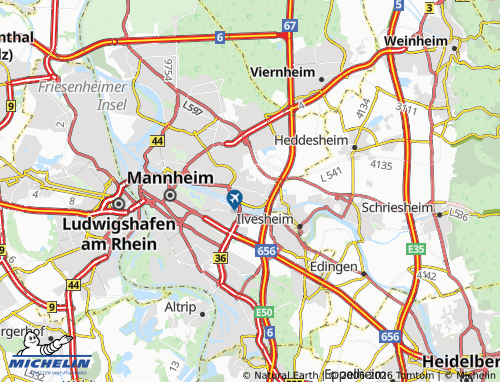 Mapa MICHELIN Feudenheim - ViaMichelin