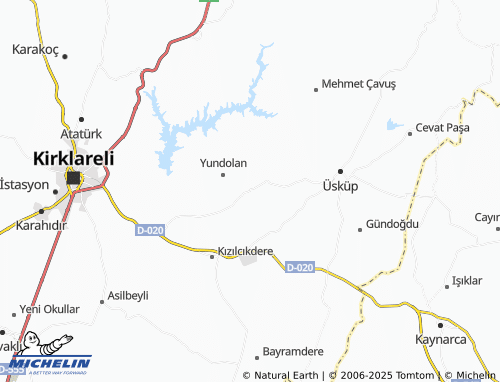 MICHELIN Yündalan map - ViaMichelin