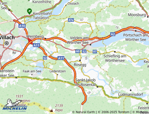 MICHELIN-Landkarte Bergl - ViaMichelin