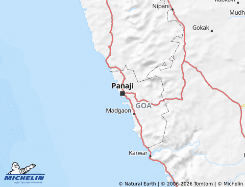 MICHELIN Goa map - ViaMichelin