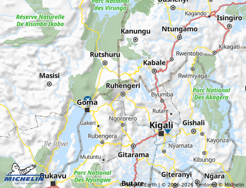 MICHELIN-Landkarte Musanze - ViaMichelin
