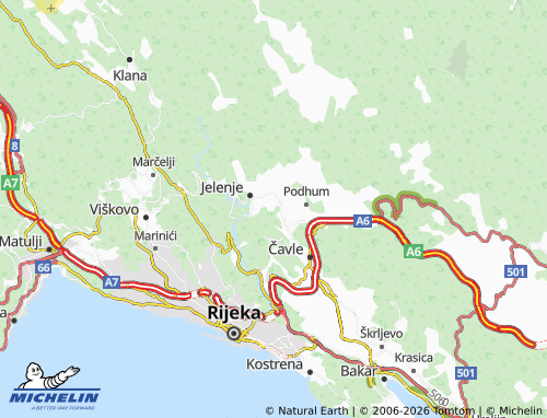 Carte MICHELIN Dražice - ViaMichelin