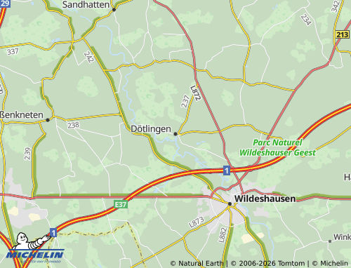MICHELIN Dötlingen map - ViaMichelin
