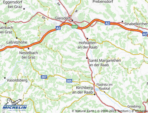 Mapa MICHELIN Entschendorf bei Gleisdorf - ViaMichelin