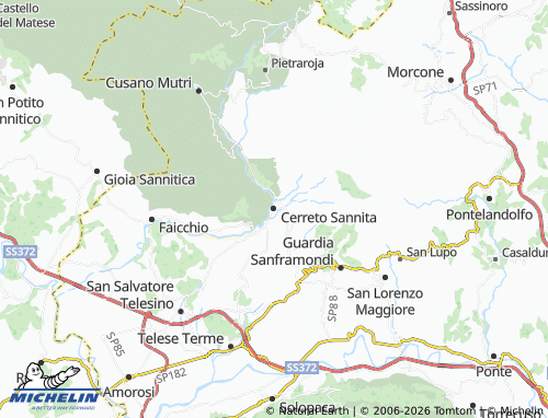 Mappa MICHELIN Cerreto Sannita - ViaMichelin