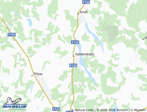 Mapa MICHELIN Valdemārpils - ViaMichelin