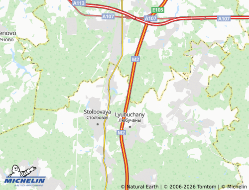 Carte MICHELIN Berezki-ST - ViaMichelin