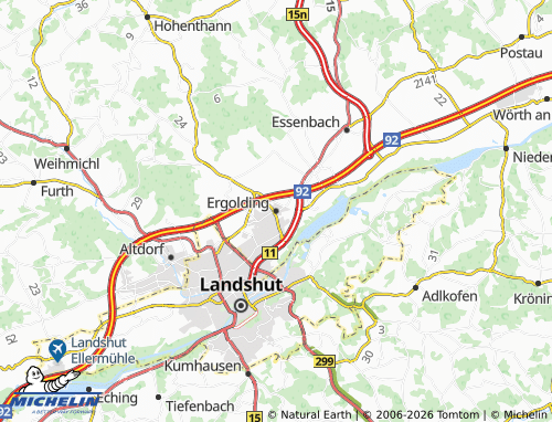 MICHELIN Ergolding map - ViaMichelin