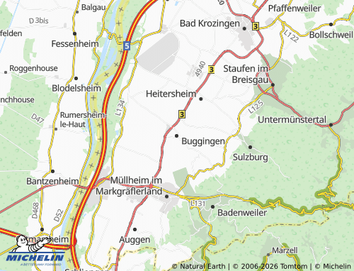 Carte MICHELIN Buggingen - ViaMichelin