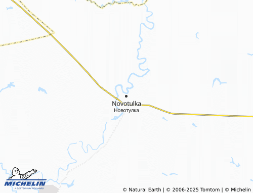 MICHELIN Novotulka map - ViaMichelin