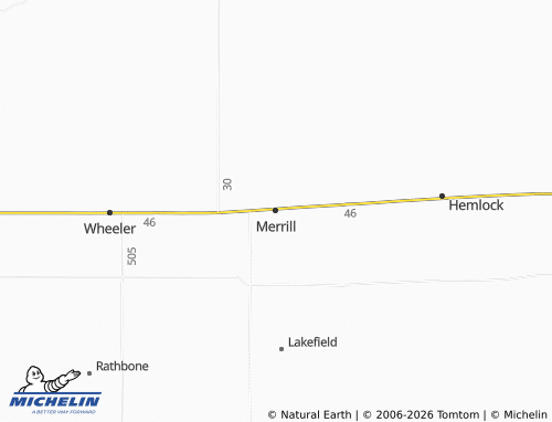 Mappa MICHELIN Merrill - ViaMichelin