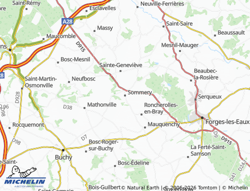 Mapa MICHELIN Sommery - ViaMichelin