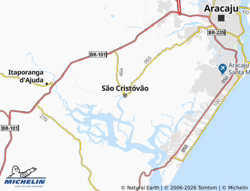 Mappa MICHELIN São Cristóvão - ViaMichelin
